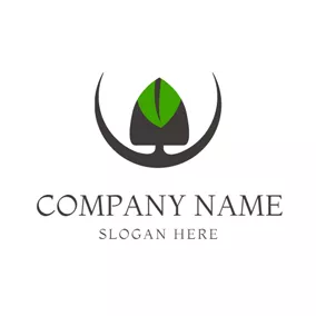 Life Logo Black and Green Spade logo design