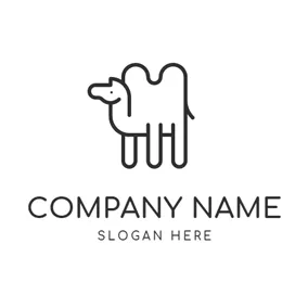 Camel Logo Black and White Camel logo design