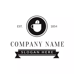 Coffee Logo Black and White Coffee logo design