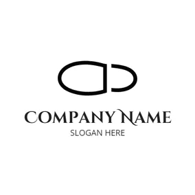 Fashion & Beauty Logo Black and White Minimalist Shoeprint logo design