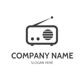 Art - Black  & White Radio logo design