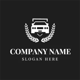 Transportation Logo Black and White Small Car logo design