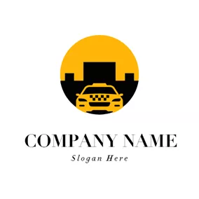 Architecture Logo Black Architecture and Yellow Taxi logo design