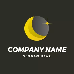 Eclipse Logo Black Background and Covered Sun logo design