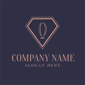 O Logo Black Diamond and Letter O logo design