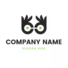 Ok Logo Black Glasses and Ok logo design