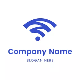 Science & Technology Logo Black Wifi Sign logo design