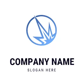 Comet Logo Blast Circle and Unique Comet logo design