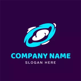 Science & Technology Logo Blue and White Space logo design