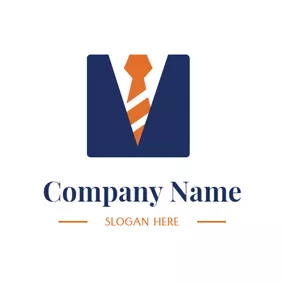 Work Logo Blue Business Suit and Work logo design