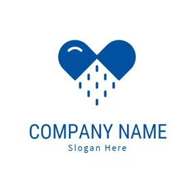 Medical & Pharmaceutical Logo Blue Capsule and Medicine logo design