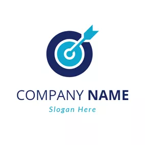Business & Consulting Logo Blue Circle and Green Arrow logo design