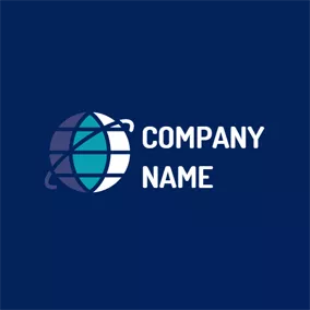 Science & Technology Logo Blue Earth and Mazarine Circle logo design