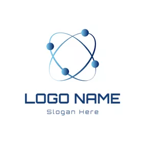 Planet Logo Blue Planet and Orbit logo design