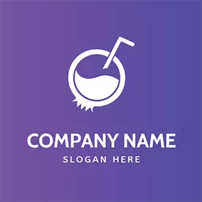 Berry Logo Blueberry Drink Icon logo design