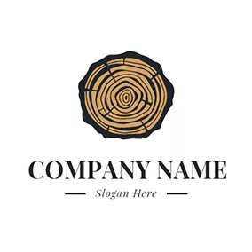 Woodworking Logo Bole Growth Ring Woodworking logo design