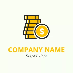 Finance & Insurance Logo Book and Coin Icon logo design