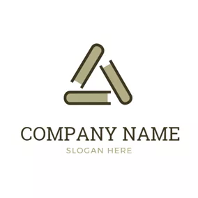 Apex標誌logo Book and Delta Symbol logo design