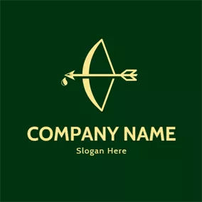 Animal & Pet Logo Bow and Arrow Icon logo design