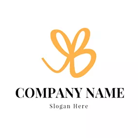 Rb Logo Bowknot Abstract Letter R B logo design