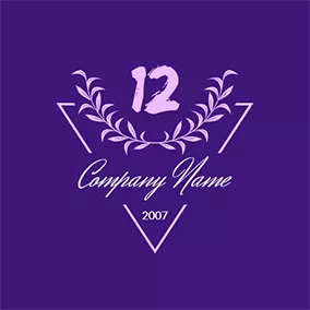 Anniversary Logo Branch Triangle and 12th Anniversary logo design