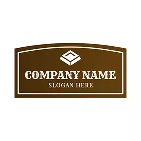 Chocolate Logo Brown Banner and White Chocolate logo design