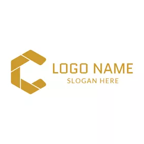 Letter Logo Brown Gradient and Letter C logo design