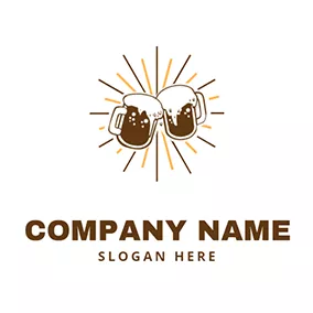 Bubble Logo Bubble Beer Shiny Cheers logo design