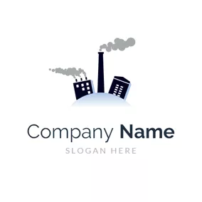 Logotipo Industrial Building and Industrial Chimney logo design