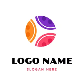 Button Logo Buttons In Circle logo design