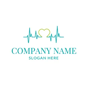 Medical & Pharmaceutical Logo Cardiovascular Test and Heart Diagnostic logo design