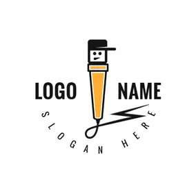 Rap Logo Cartoon Rapper and Microphone logo design
