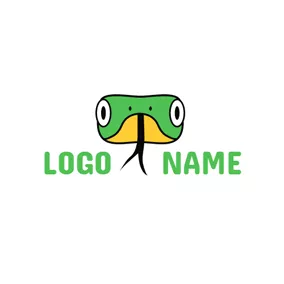 Snake Logo Cartoon Snake Head logo design