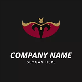 Hero Logo Cartoon Superman Cloak logo design