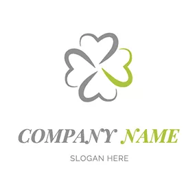 Lucky Logo Carved Lucky Shamrock logo design