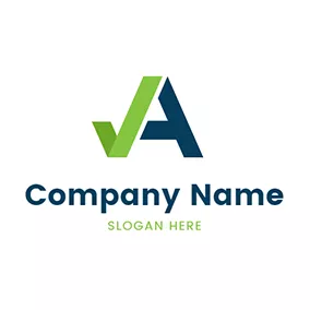 Letter Logo Check and Unique Letter A logo design
