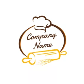 Cereal Logo Chef Cap and Bread Tool logo design