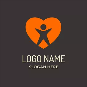 Abstract Logo Child and Warm Heart logo design
