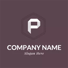 Letter Logo Chocolate and White Letter P logo design