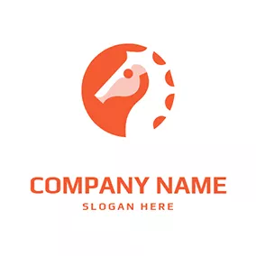 极简主义Logo Circle Abstract Seahorse logo design
