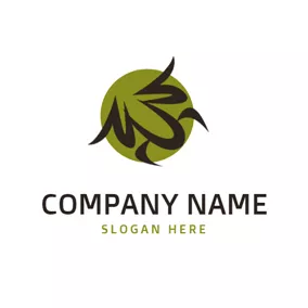 青蛙 Logo Circle and Abstract Frog logo design