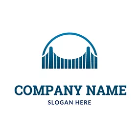 Gate Logo Circle and Abstract Gate logo design