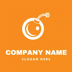 Bomb Logo Circle and Cartoon Bomb logo design