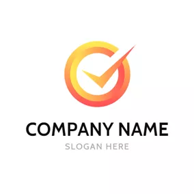 Check Logo Circle and Check Symbol logo design
