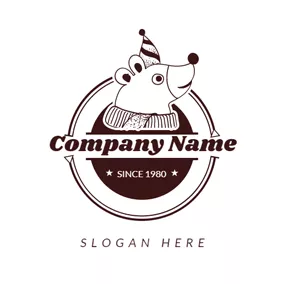 Children & Childcare Logo Circle and Cute Bear Face logo design