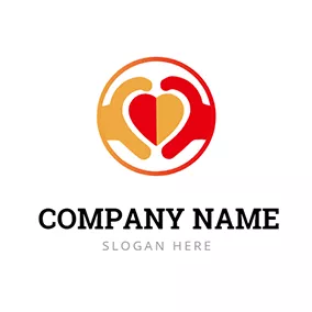 Life Logo Circle and Heart Shape logo design