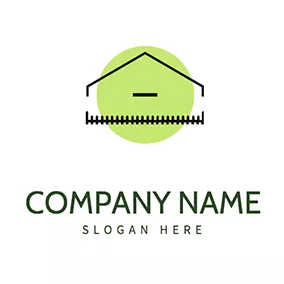 House Logo Circle and Minimalist House logo design