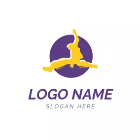 Parkour Logo Circle and Parkour Athlete logo design