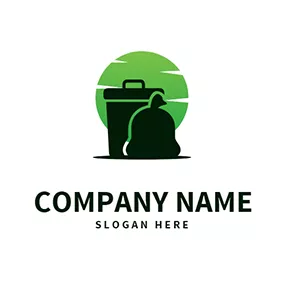 Trash Logo Circle and Trash Logo logo design