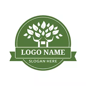 Agriculture Logo Circle and Tree logo design